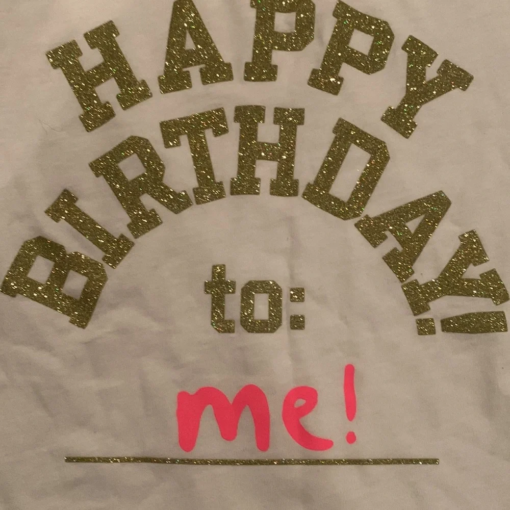 OshKosh B'Gosh Girls White Birthday T-Shirt NWT Size 10/12